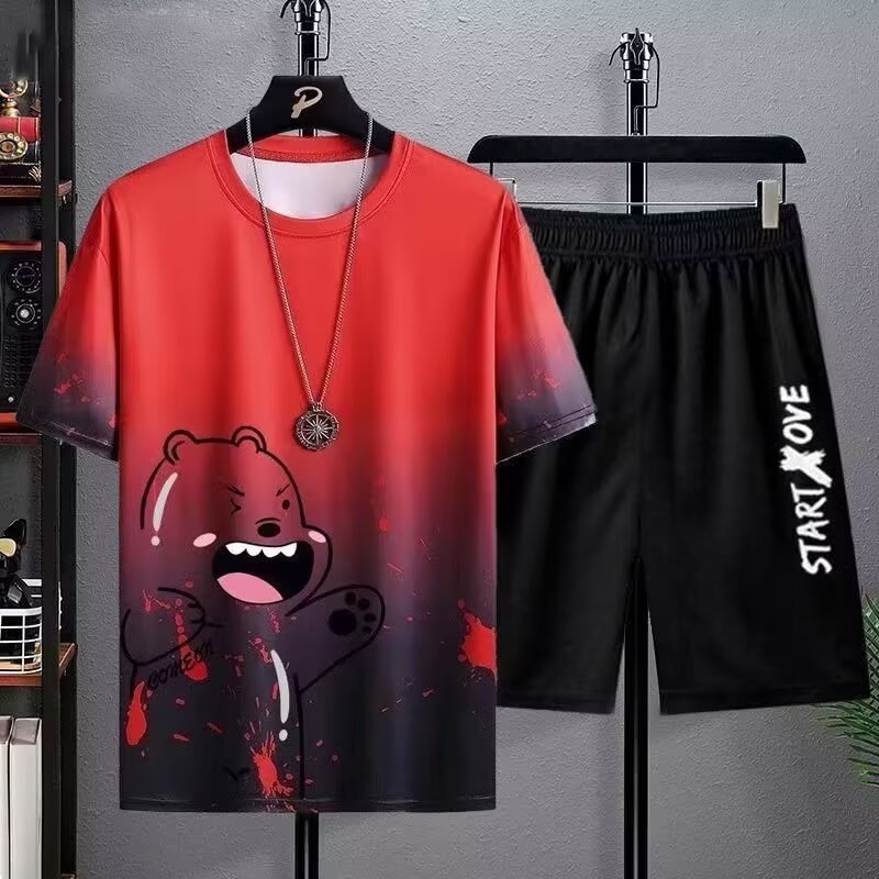 Men's Ice Silk Gradient Suit